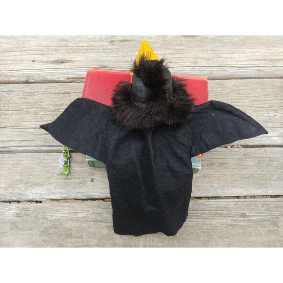 Vintage Carved Wood Raven Hand Puppet, Collectable German Folk Art - Picture 7 of 10